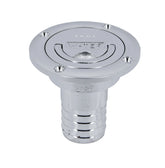 VETUS Deck entry "WATER", chromium plated brass for hose Ø 38 mm, cover Ø 85 mm, ring, L= 80mm FCAPWATER